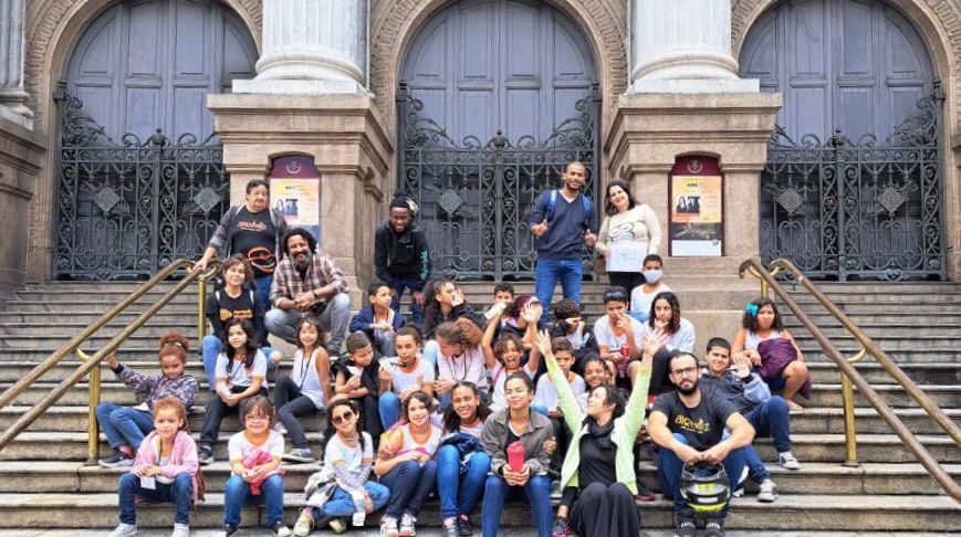 Visita dos alunos Aprendiz Musical ao Theatro Municipal do Rio de Janeiro