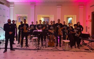 Orquestra Aprendiz Musical se apresenta em evento beneficente do jogador Vini Jr, no Copacabana Palace