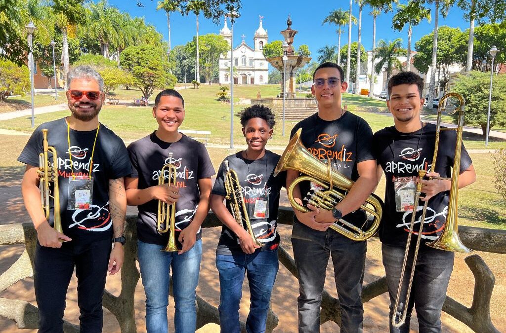 Quinteto de Metais do Aprendiz Musical participa do 19º Festival do Vale do Café, em Vassouras